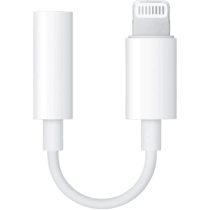 Adapter Lightning zu Headphone Jack | Weiss | Neu