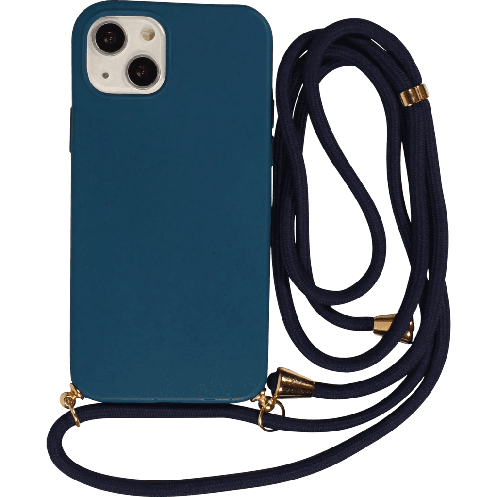 Eco Case mit Kordel iPhone 15 Plus | Blau | Neu