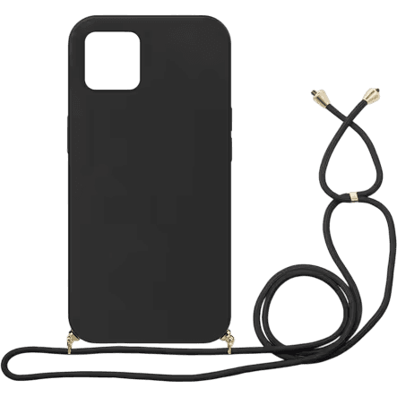Eco Case mit Kordel iPhone 15 | Schwarz | Neu