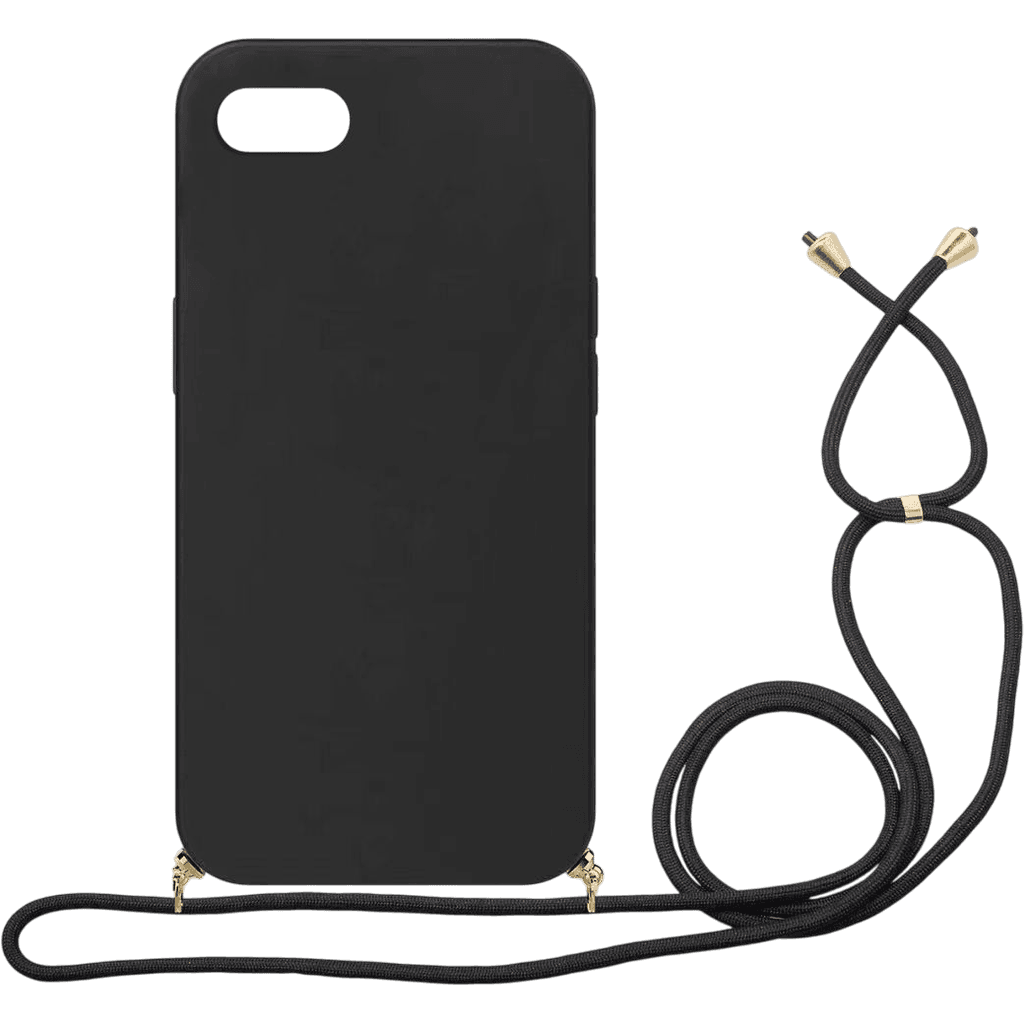 Eco Case mit Kordel iPhone 7 / 8 / SE (2020) / SE (2022) | Schwarz | Neu