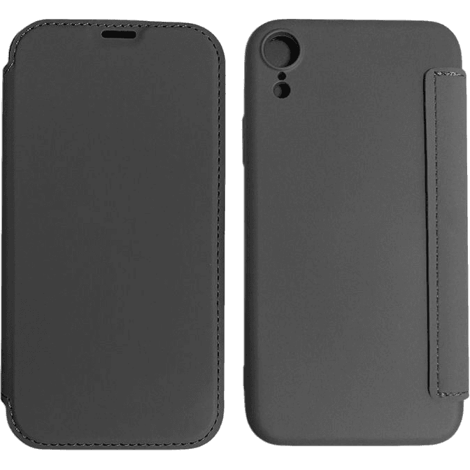 FlipCase in Lederoptik iPhone XR | Schwarz | Neu