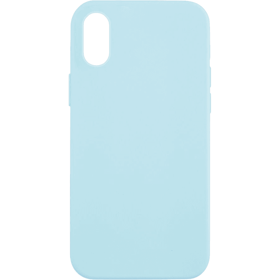 Silikon Case iPhone X / XS | Hellblau | Neu
