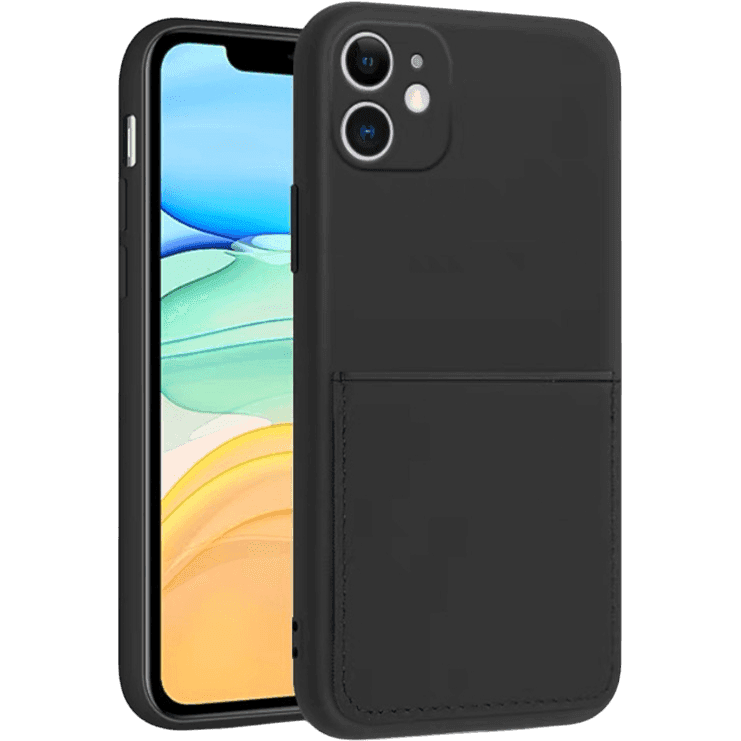 Silikon Case mit Kartenfach iPhone 11