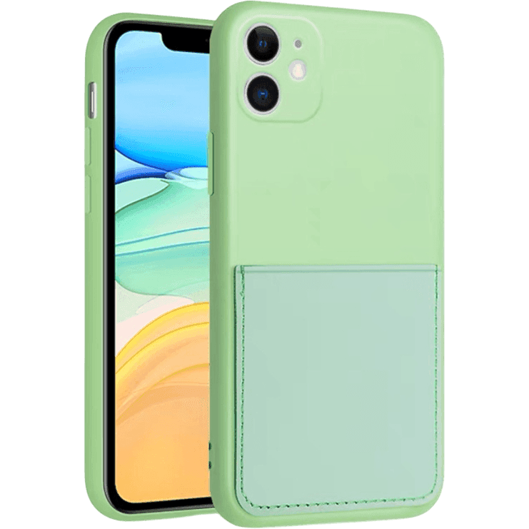 Silikon Case mit Kartenfach iPhone 11