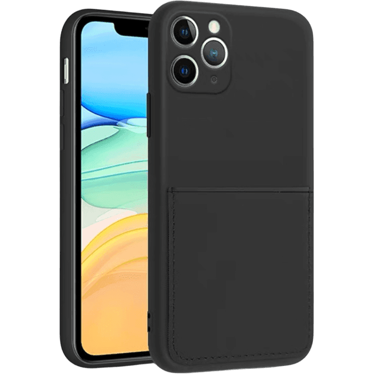 Silikon Case mit Kartenfach iPhone 11 Pro Max