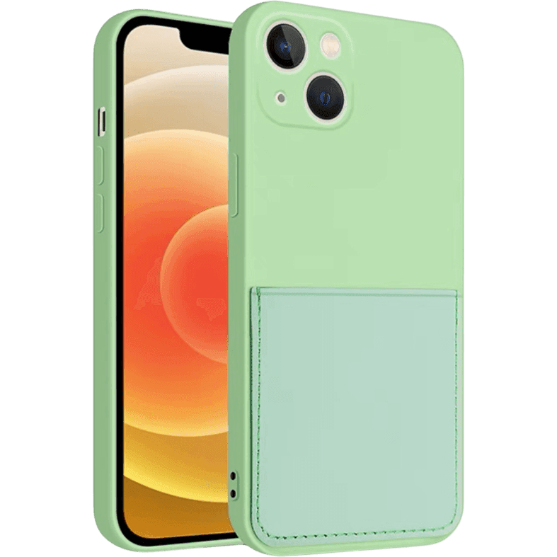 Silikon Case mit Kartenfach iPhone 14