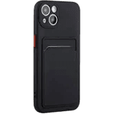 Silikon Case mit Kartenfach iPhone 15 Plus