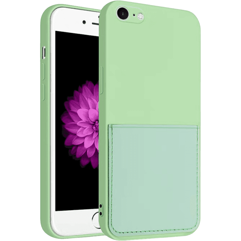 Silikon Case mit Kartenfach iPhone 7 / 8 / SE (2020) / SE (2022)