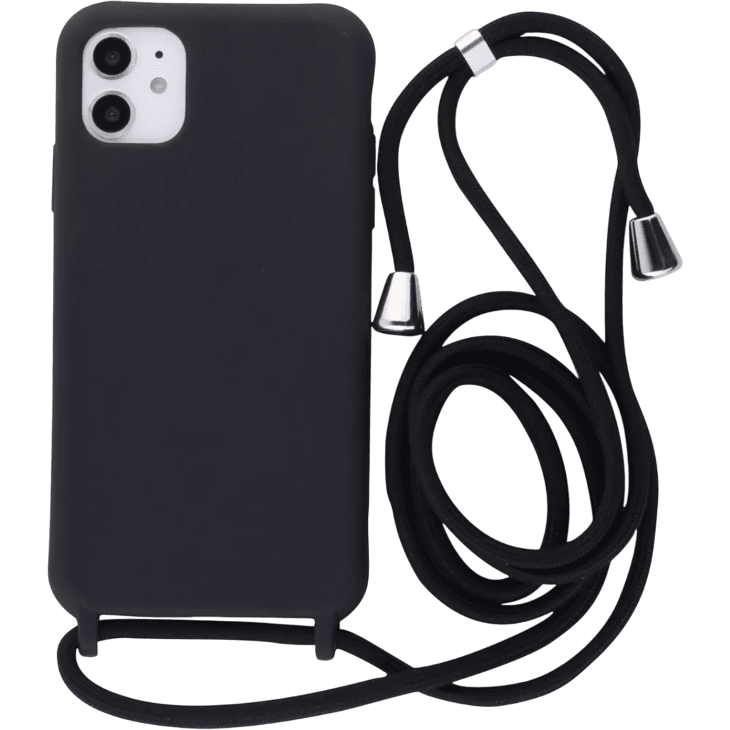 Silikon Case mit Kordel iPhone 11 | Schwarz | Neu