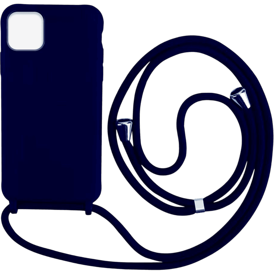 Silikon Case mit Kordel iPhone 14 Pro Max | Blau | Neu