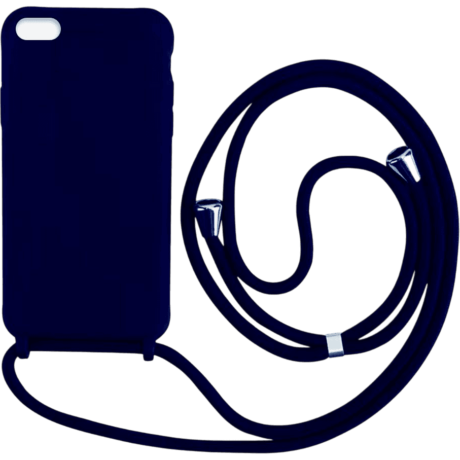 Silikon Case mit Kordel iPhone 7 / 8 / SE (2020) / SE (2022) | Blau | Neu