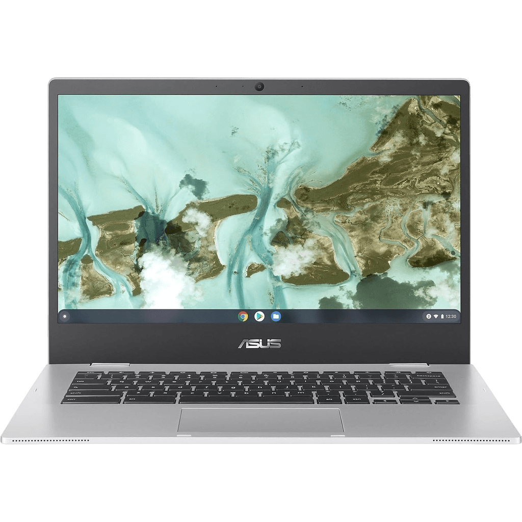 Asus Chromebook CX1 CX1400 14" | Silber | Gut | QWERTZ (Schweiz) - gelabelt | Celeron | 4 GB RAM | 32 GB