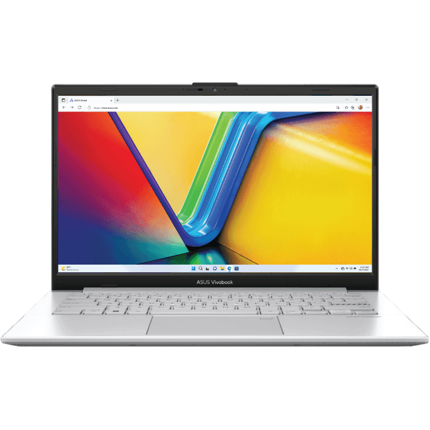 Asus Vivobook Go 14" | Silber | Wie neu | QWERTY (Skandinavien) | N | 4 GB RAM | 128 GB SSD