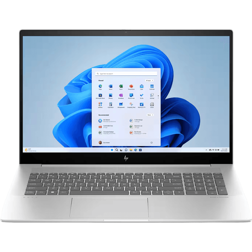 HP Envy 17-cr0013dx Touch 17.3" | Silber | Wie neu | QWERTY (Vereinigte Staaten) | Core i7 | 12 GB RAM | 512 GB SSD