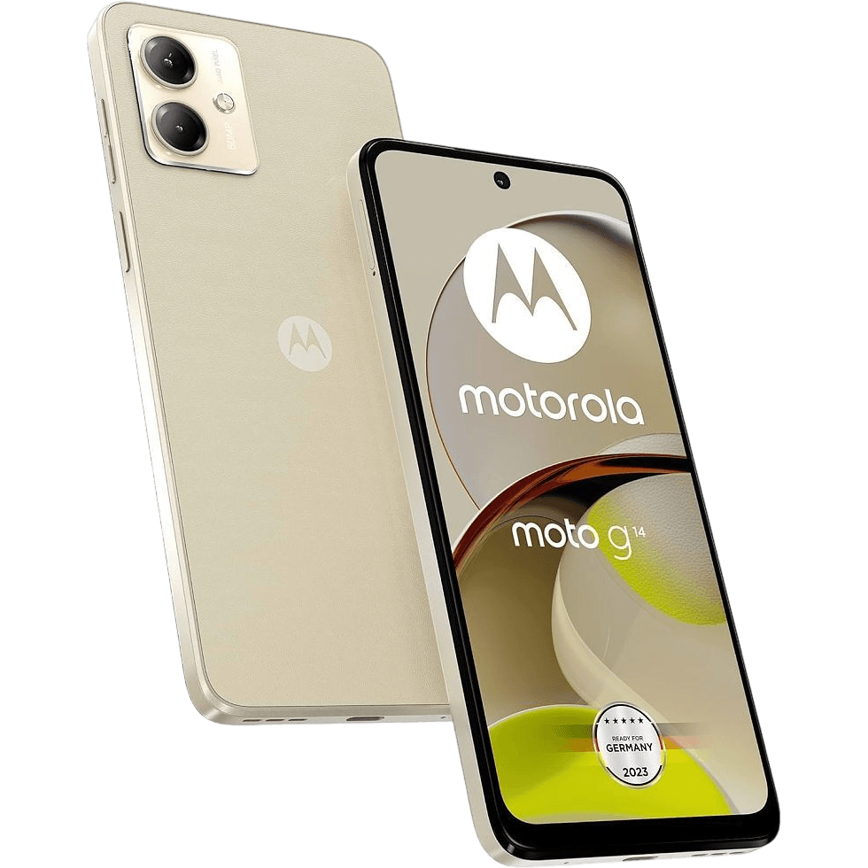 Motorola Moto G14 | Weiss | Sehr gut | Dual SIM | 128 GB
