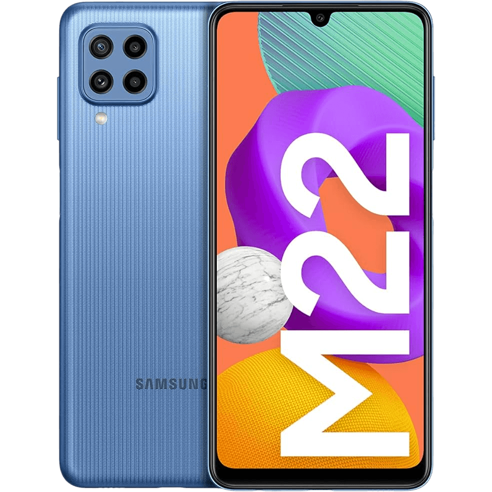 Samsung Galaxy M22 | Blau | Gut | Dual SIM | 128 GB