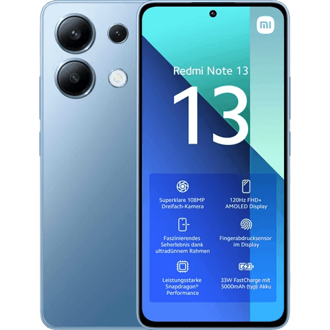 Xiaomi Redmi Note 13 4G | Blau | Wie neu | Dual SIM | 256 GB
