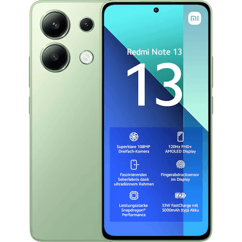 Xiaomi Redmi Note 13 4G | Grün | Wie neu | Dual SIM | 256 GB