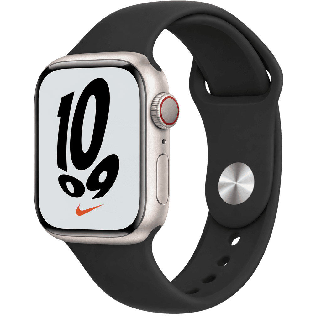 Apple Watch Nike Series 7 (2021) | 41 mm | Silber | Wie neu | Aluminium | GPS + Cellular