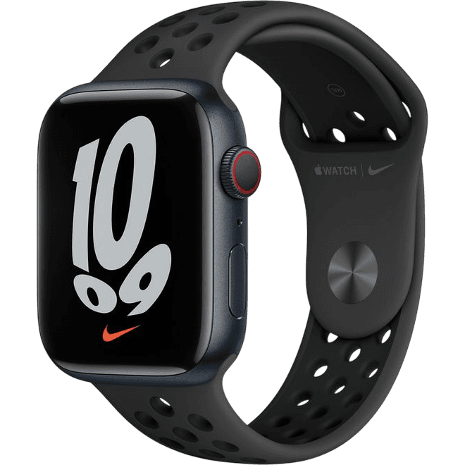 Apple Watch Nike Series 7 (2021) | 45 mm | Schwarz | Wie neu | Aluminium | GPS