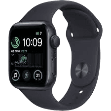 Apple Watch SE (2022) | 44 mm | Schwarz | Wie neu | Aluminium | GPS + Cellular