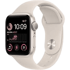 Apple Watch SE (2022) | 44 mm | Weiss | Gut | Aluminium | GPS + Cellular