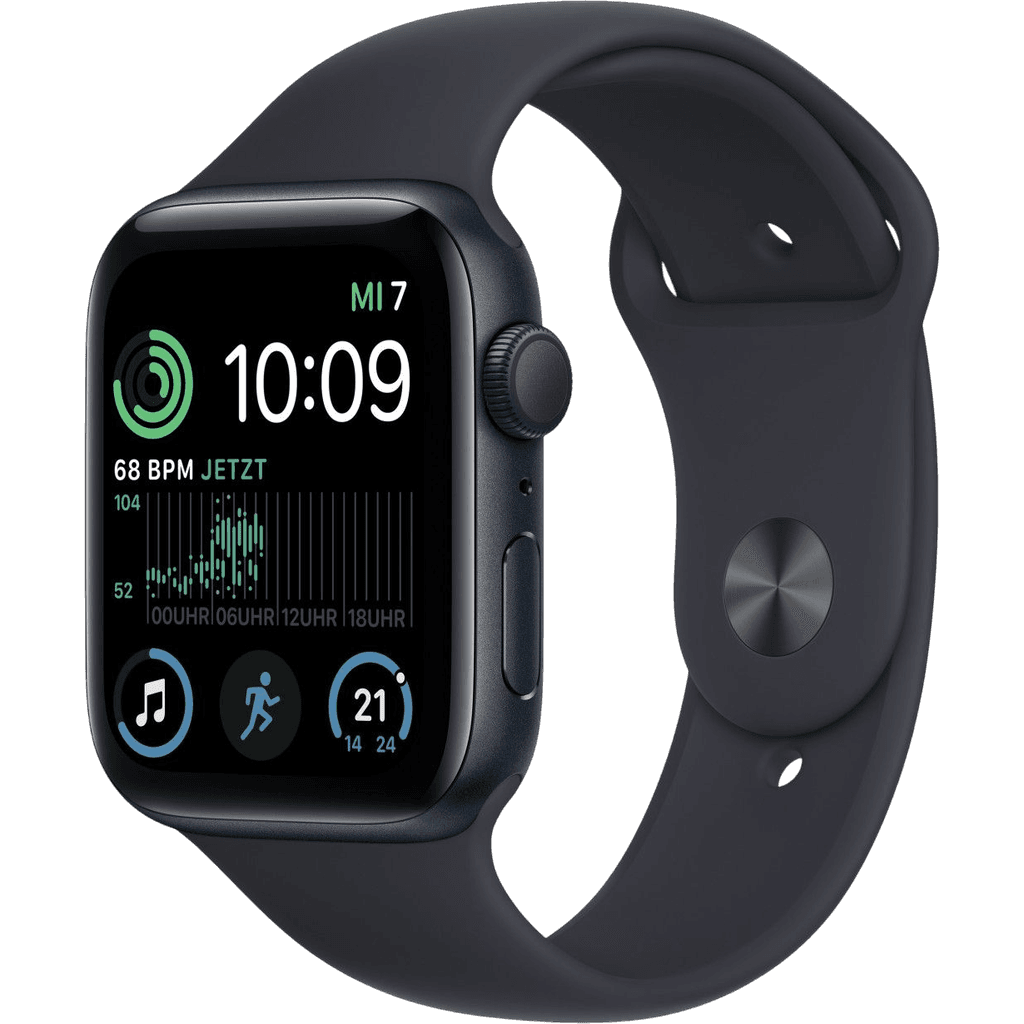 Apple Watch SE (2020) | 44 mm | Schwarz | Wie neu | Aluminium | GPS + Cellular