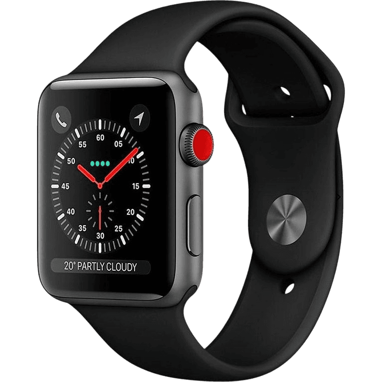 Apple Watch Series 3 (2017) | 38 mm | Schwarz | Wie neu | Aluminium | GPS + Cellular