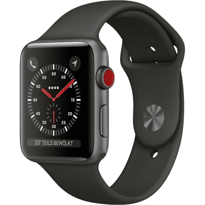 Apple Watch Series 3 (2017) | 42 mm | Schwarz | Wie neu | Aluminium | GPS + Cellular