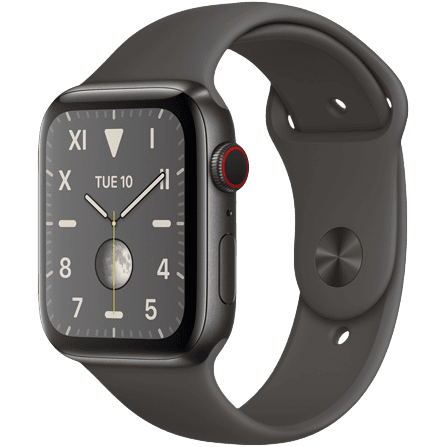 Apple Watch Series 5 (2019) | 40 mm | Grau | Gut | Titan | GPS + Cellular