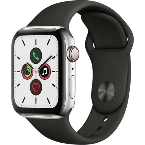 Apple Watch Series 5 (2019) | 40 mm | Silber | Wie neu | Titan | GPS + Cellular