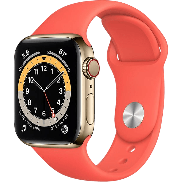 Apple Watch Series 6 (2020) | 40 mm | Gold | Sehr gut | Edelstahl | GPS + Cellular