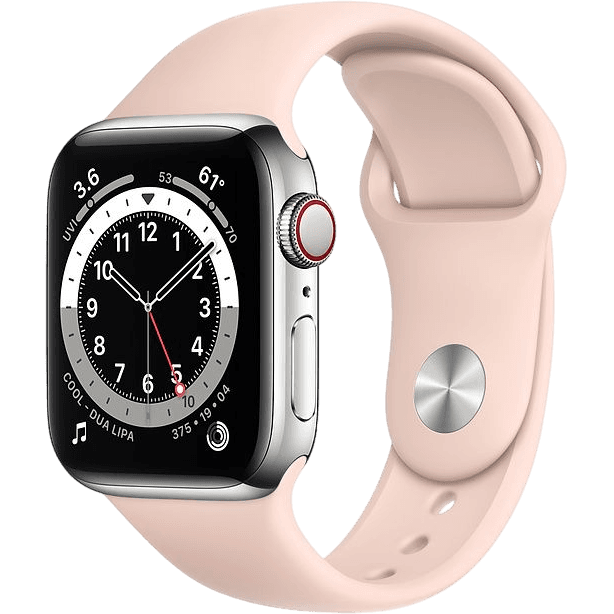Apple Watch Series 6 (2020) | 44 mm | Silber | Gut | Edelstahl | GPS + Cellular
