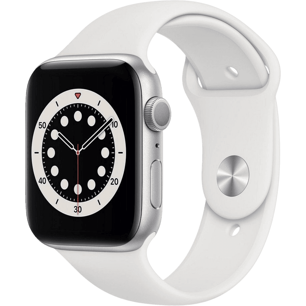 Apple Watch Series 6 (2020) | 44 mm | Silber | Gut | Titan | GPS + Cellular