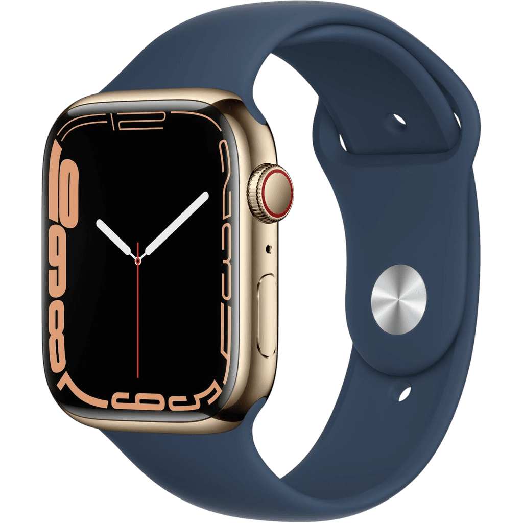 Apple Watch Series 7 (2021) | 45 mm | Gold | Wie neu | Edelstahl | GPS + Cellular