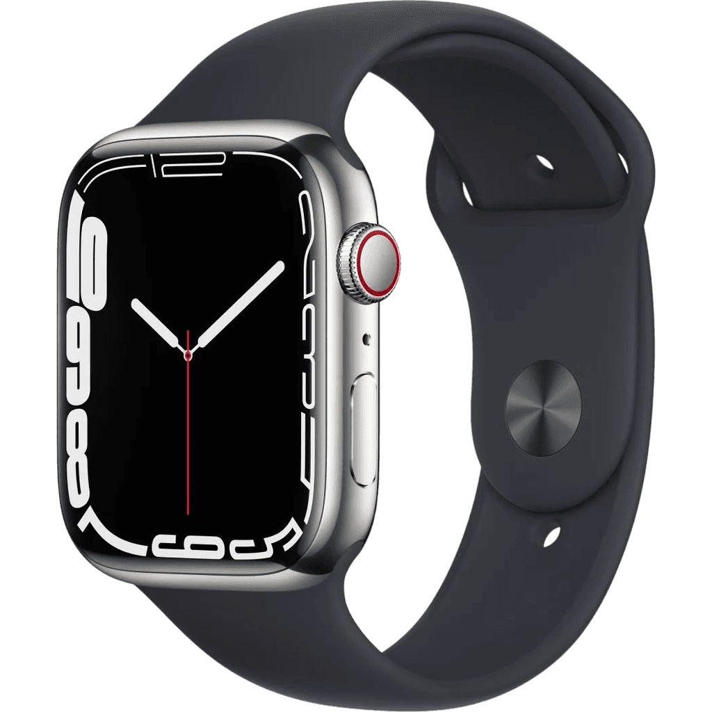 Apple Watch Series 7 (2021) | 45 mm | Silber | Wie neu | Edelstahl | GPS + Cellular