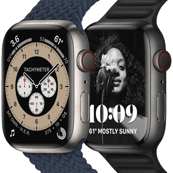 Apple Watch Series 7 (2021) | 45 mm | Schwarz | Wie neu | Titan | GPS + Cellular