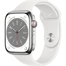 Apple Watch Series 8 (2022) | 45 mm | Silber | Sehr gut | Edelstahl | GPS