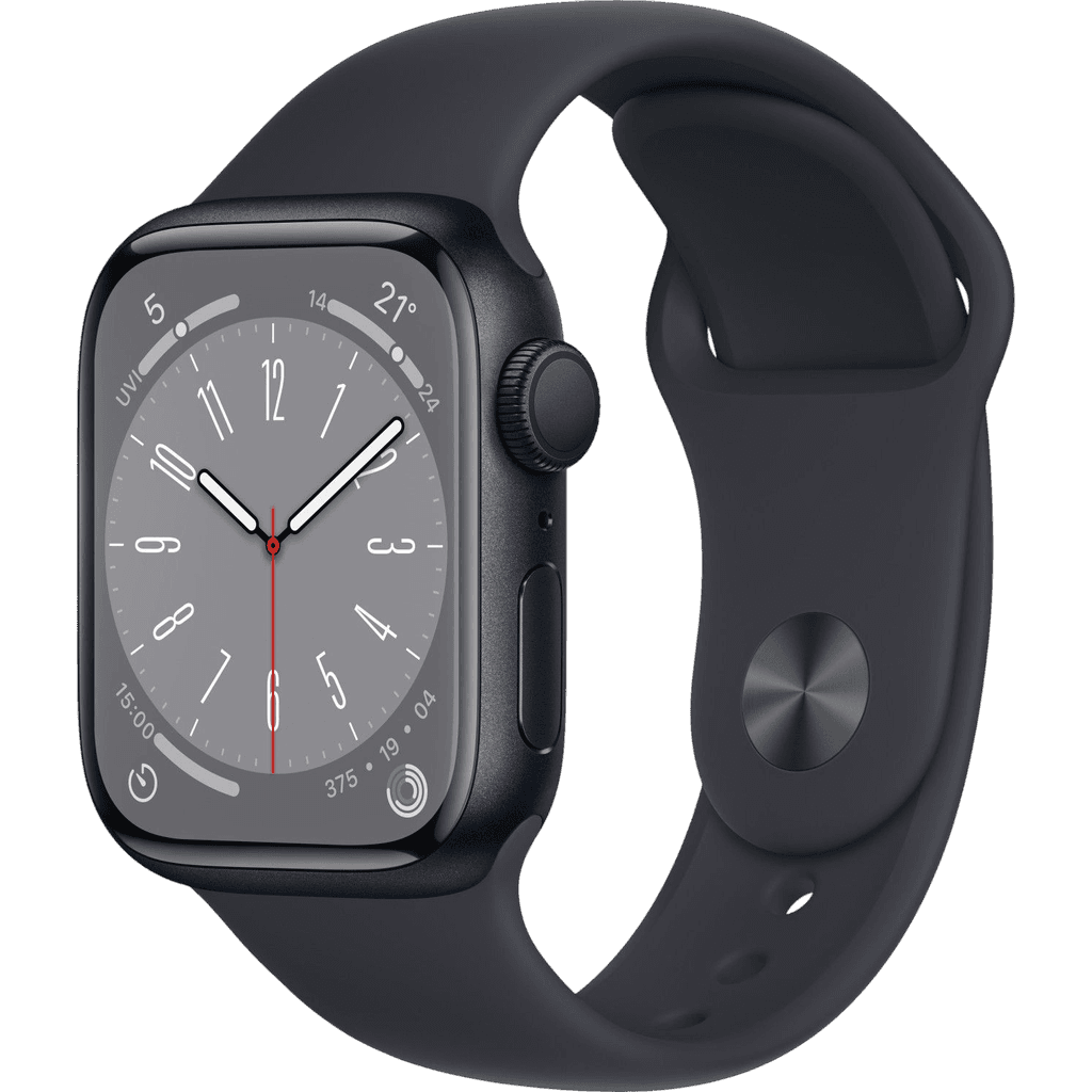 Apple Watch Series 8 (2022) | 41 mm | Schwarz | Sehr gut | Aluminium | GPS