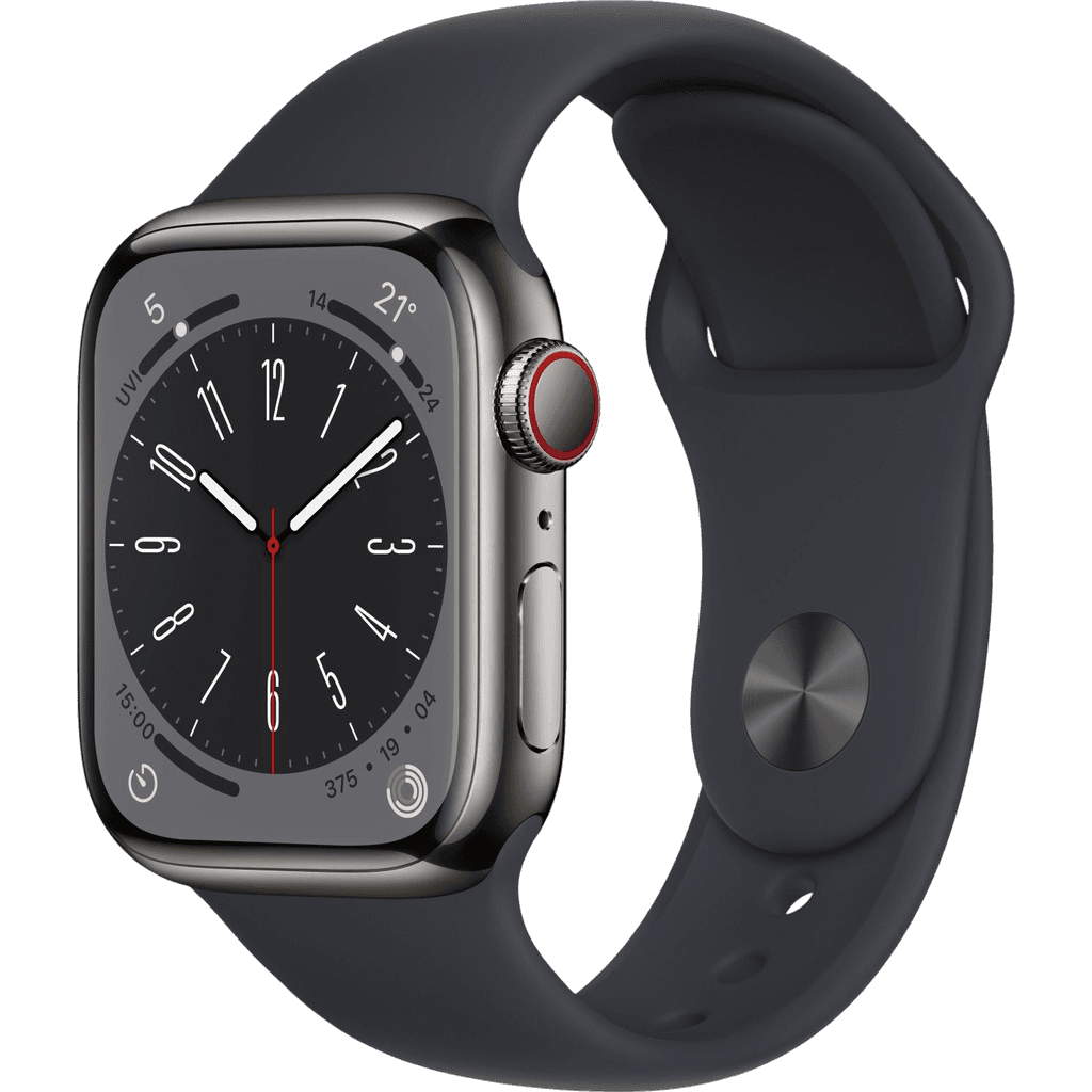 Apple Watch Series 8 (2022) | 41 mm | Grau | Wie neu | Edelstahl | GPS + Cellular
