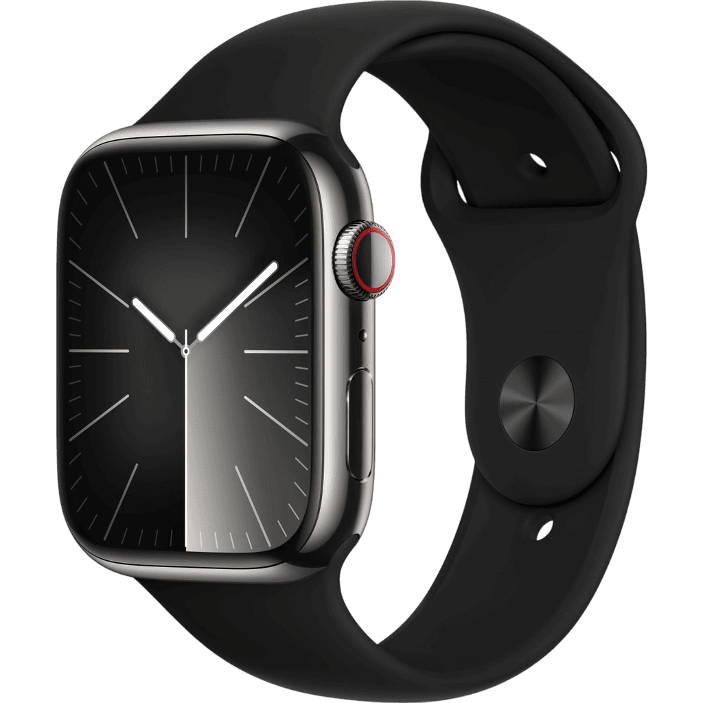 Apple Watch Series 8 (2022) | 45 mm | Grau | Sehr gut | Edelstahl | GPS + Cellular