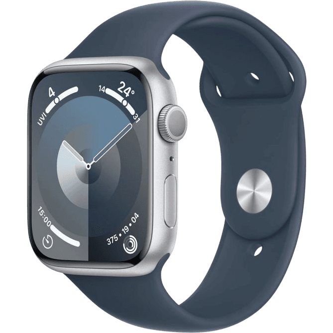 Apple Watch Series 9 (2023) | 45 mm | Silber | Wie neu | Aluminium | GPS + Cellular